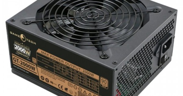 Gametech 90 Plus Gold 2000 W Power Supply - 8683125710577