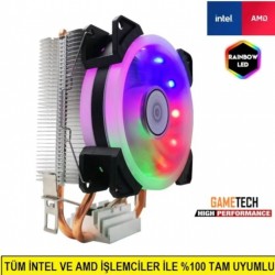 Gametech Freezer Hd1.0 Rainbow Bakır Kule Tipi İşlemci Fanı